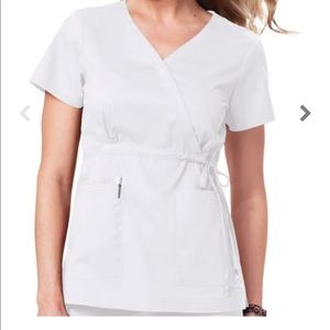 Koi Scrub Top , White - Medium